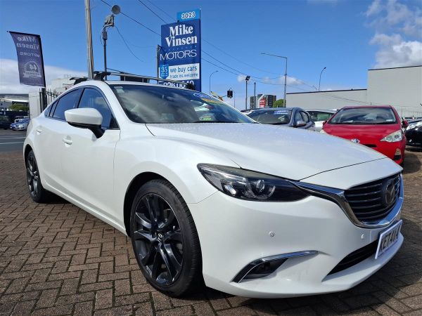 2016 Mazda 6 LTD ED NZ NEW SUNROOF ADAPTIVE CRUISE CONTROL LANE ASSIST BLIND SPOT MONITORING PARKING SENSORS MULTI AIRBAGS NZ MAPS LEATHER ELECTRIC SEATS SEAT HEATERS HEADS UP DISPLAY (HUD) ROOF RACKS SPORTS MODE USB PORT image