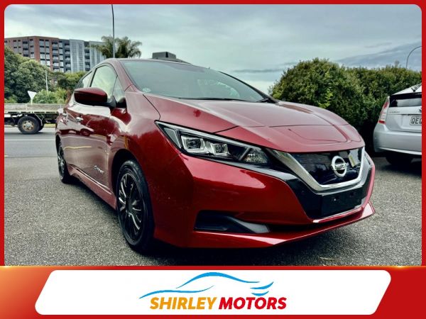2019 Nissan Leaf S | 40kWh Battery | 84% SOH | Reverse Camera | EV Hatchback | Wine Red image